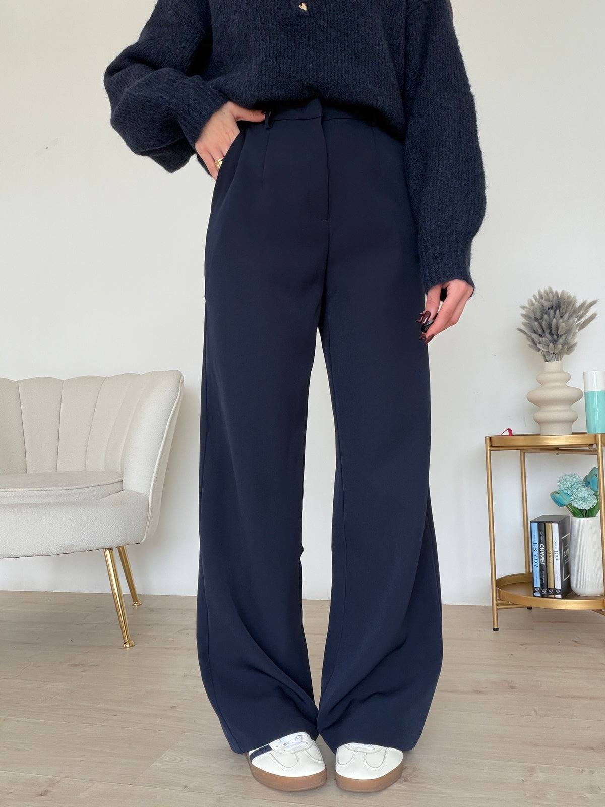 VS9007-3-PANTALONE PALAZZO CHANCE NAVY