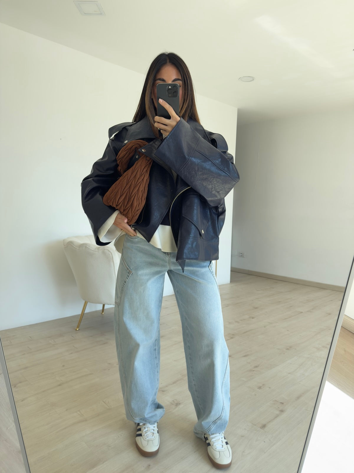 8760-JEANS SLOUCHY SABRI DENIM CHIARO