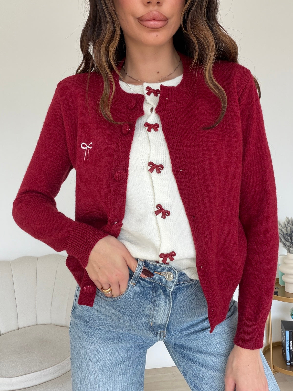 PRE ORDINE- GLI ORDINI SARANNO EVASI MERCOLEDÌ 3 DICEMBRE-8889-CARDIGAN FLAKE