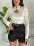 259878-SHORT IN PANNO NERO