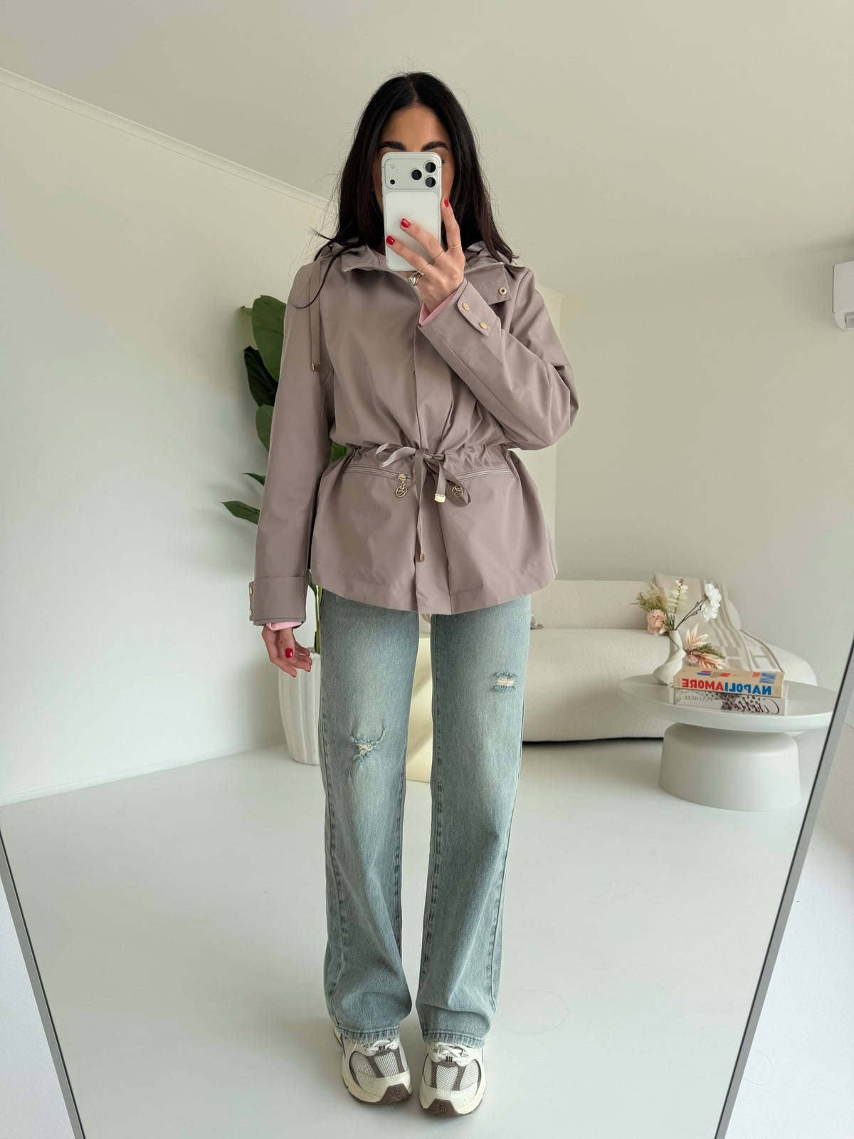 AD89-6-MINI PARKA SIMBA TAUPE