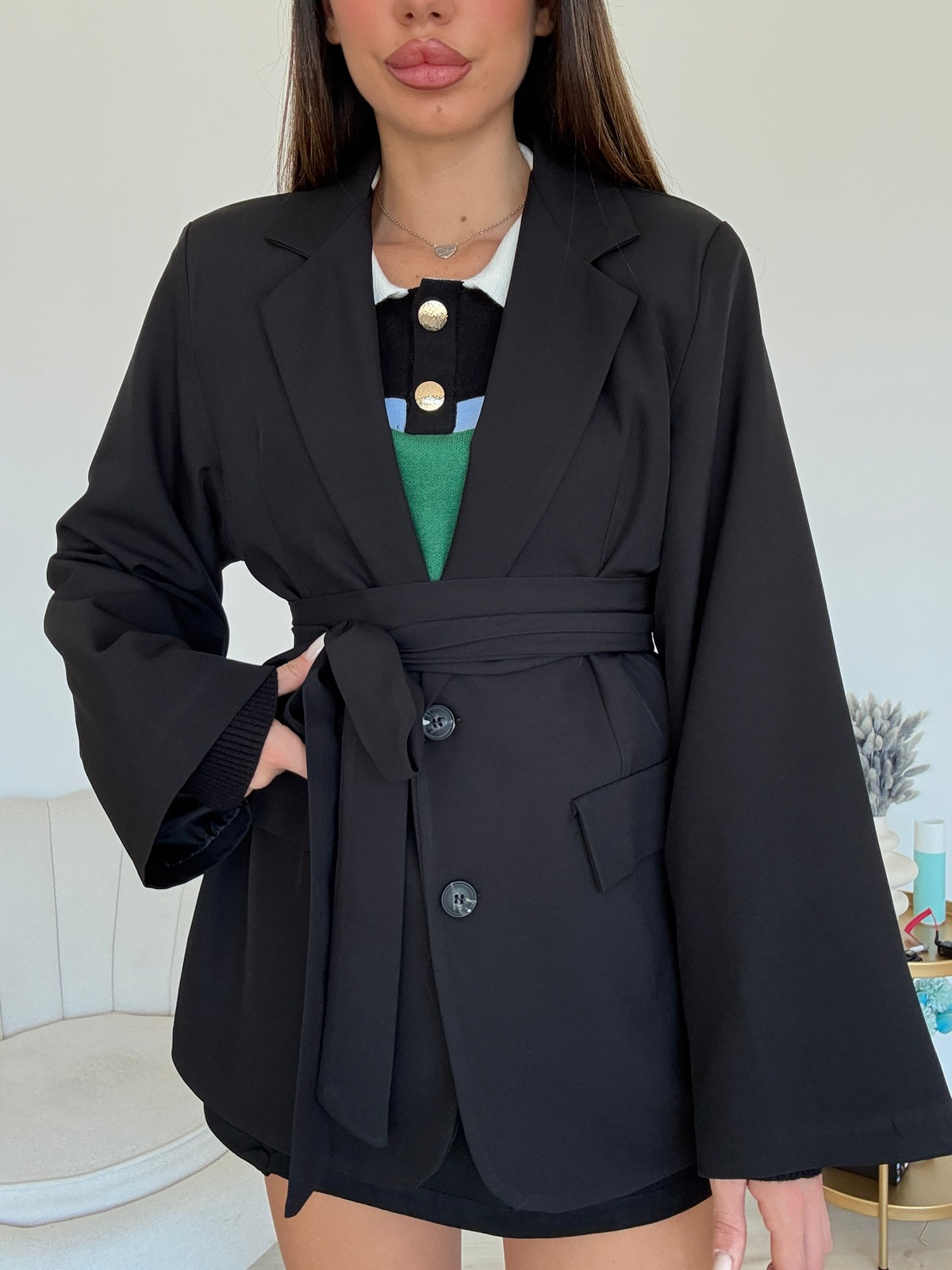 BLAZER EVERGREEN NERO