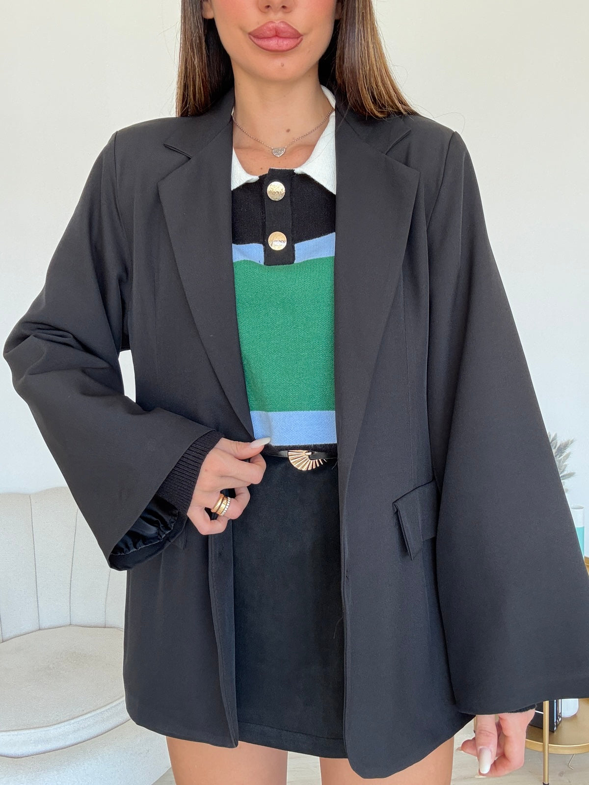 BLAZER EVERGREEN NERO