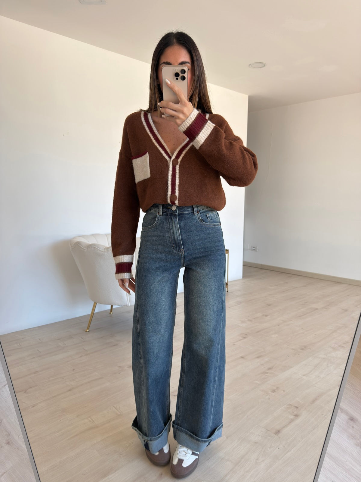 8926-JEANS MINI PIEGONE DENIM
