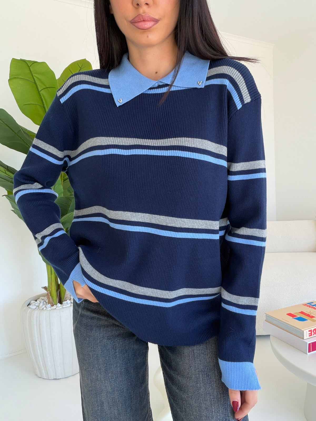 1040-PULL LINES NAVY