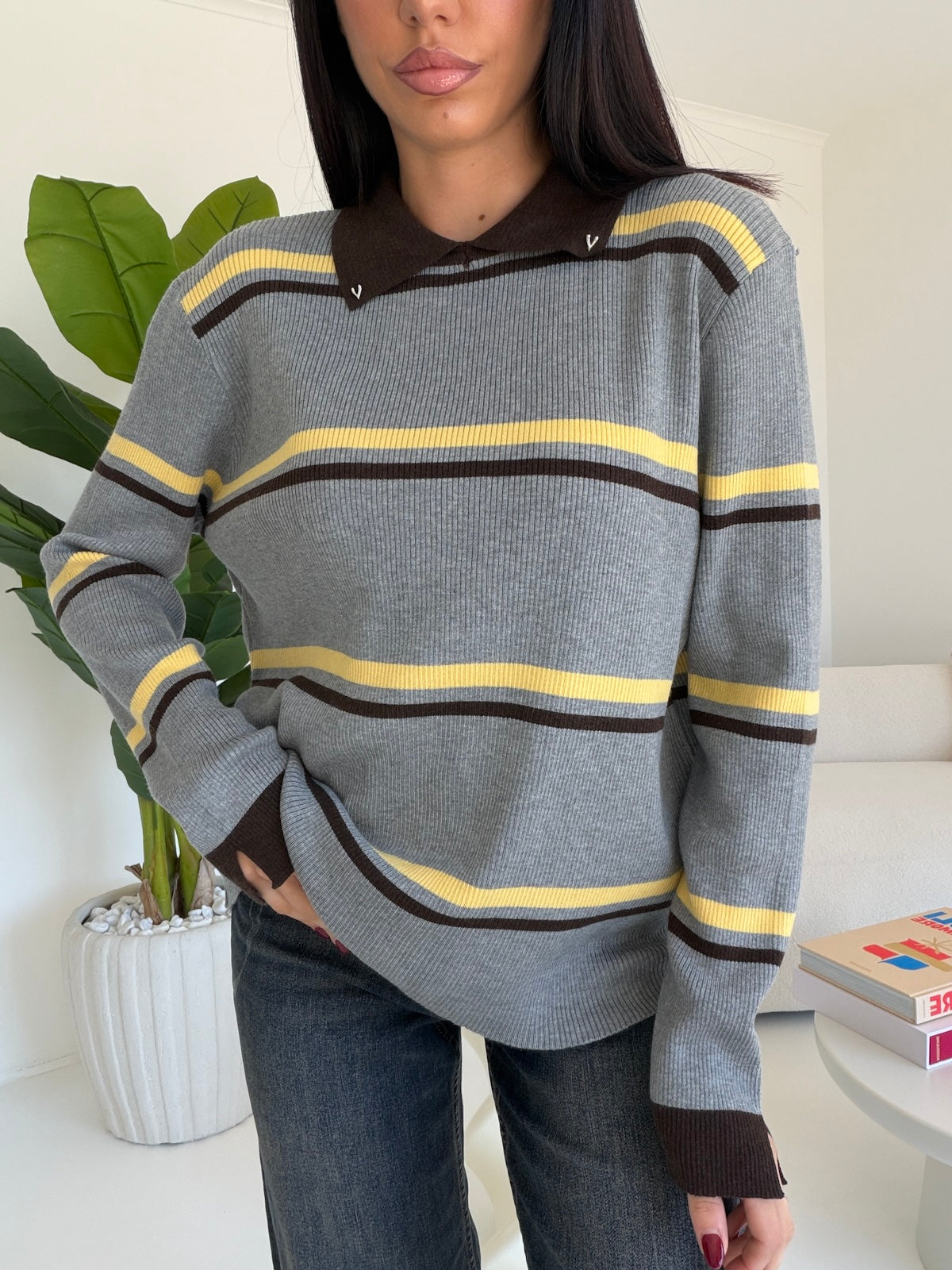 1040-PULL LINES GREY