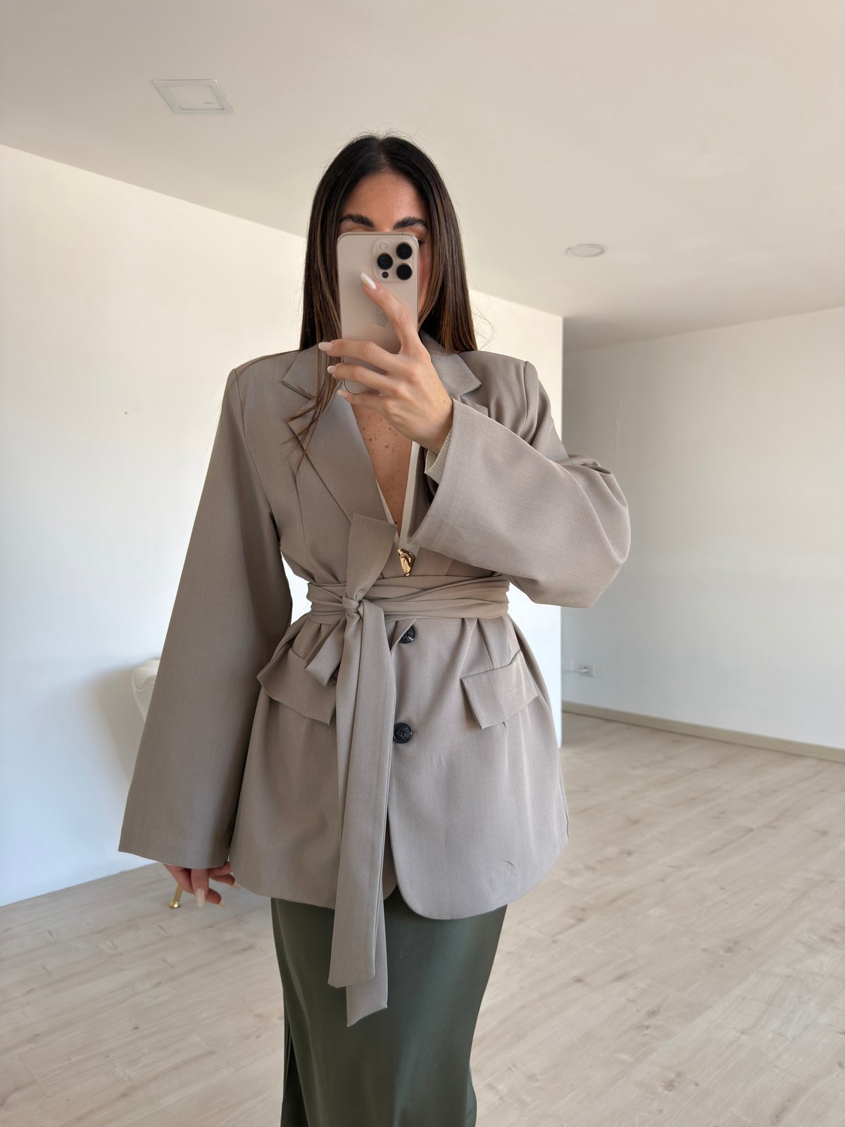 BLAZER EVERGREEN TAUPE