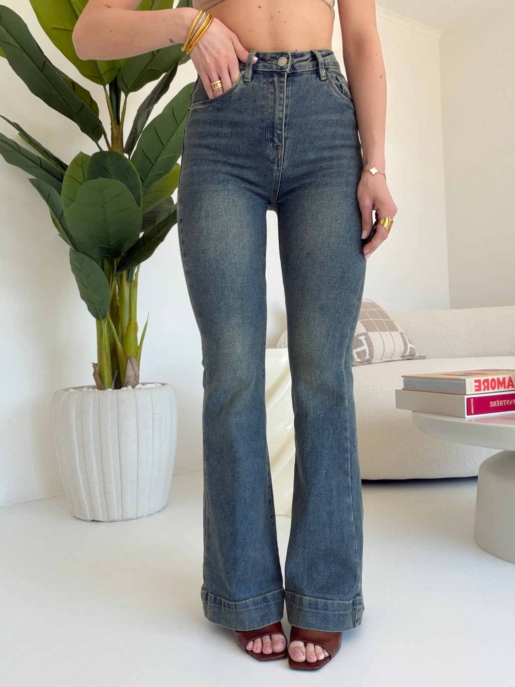 8914-JEANS A ZAMPA DALIA