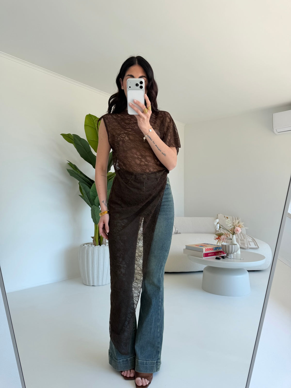 47297-MAXI MAGLIA IN PIZZO CHOCO