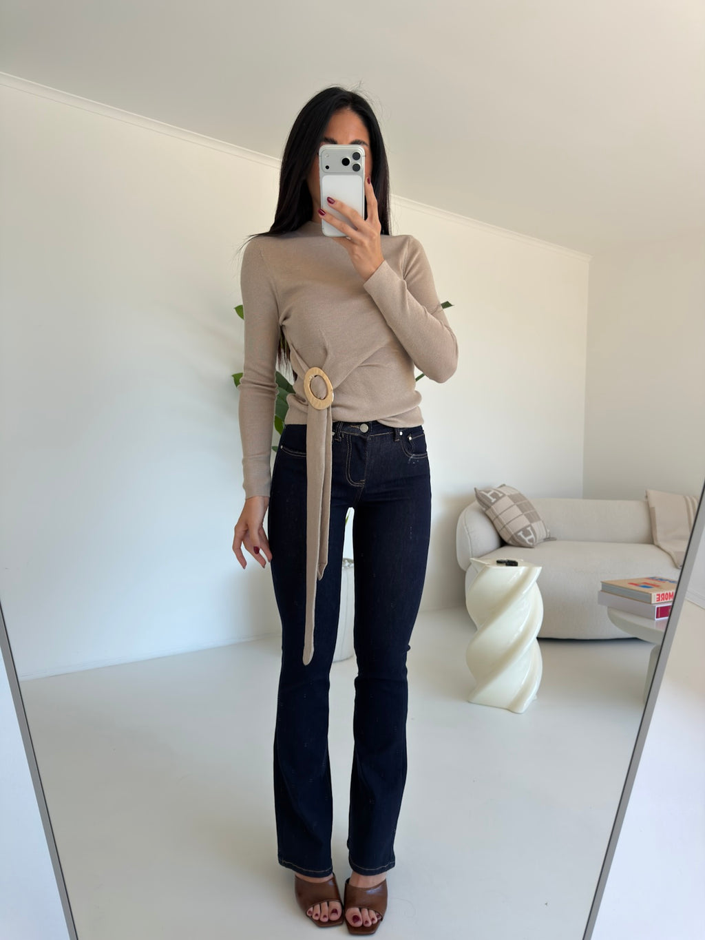 FLORA-9-JEANS ZAMPETTA BLU DENIM+CINTURA