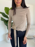 HW69561- MAGLIA GOLDA BISCOTTO