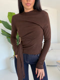 HW69561- MAGLIA GOLDA CHOCO