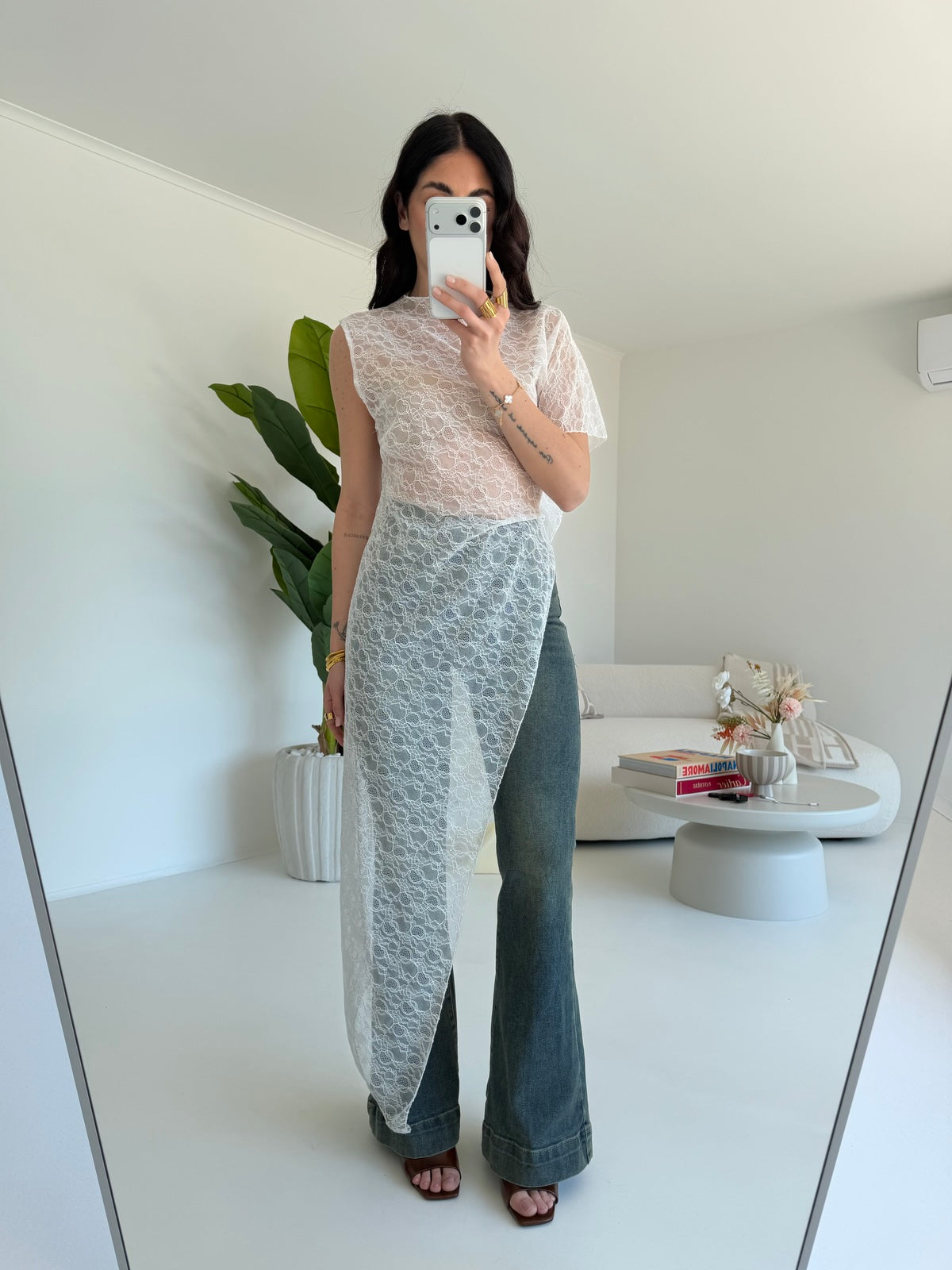 47297-MAXI MAGLIA IN PIZZO MILK