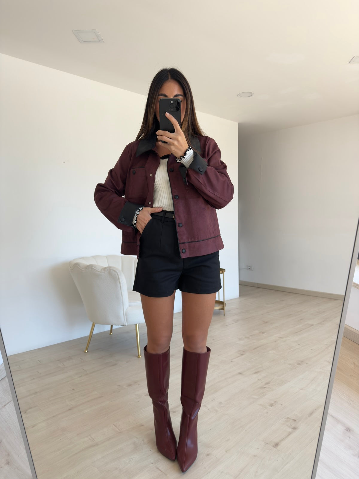 05947-SHORT CLASSY NERO