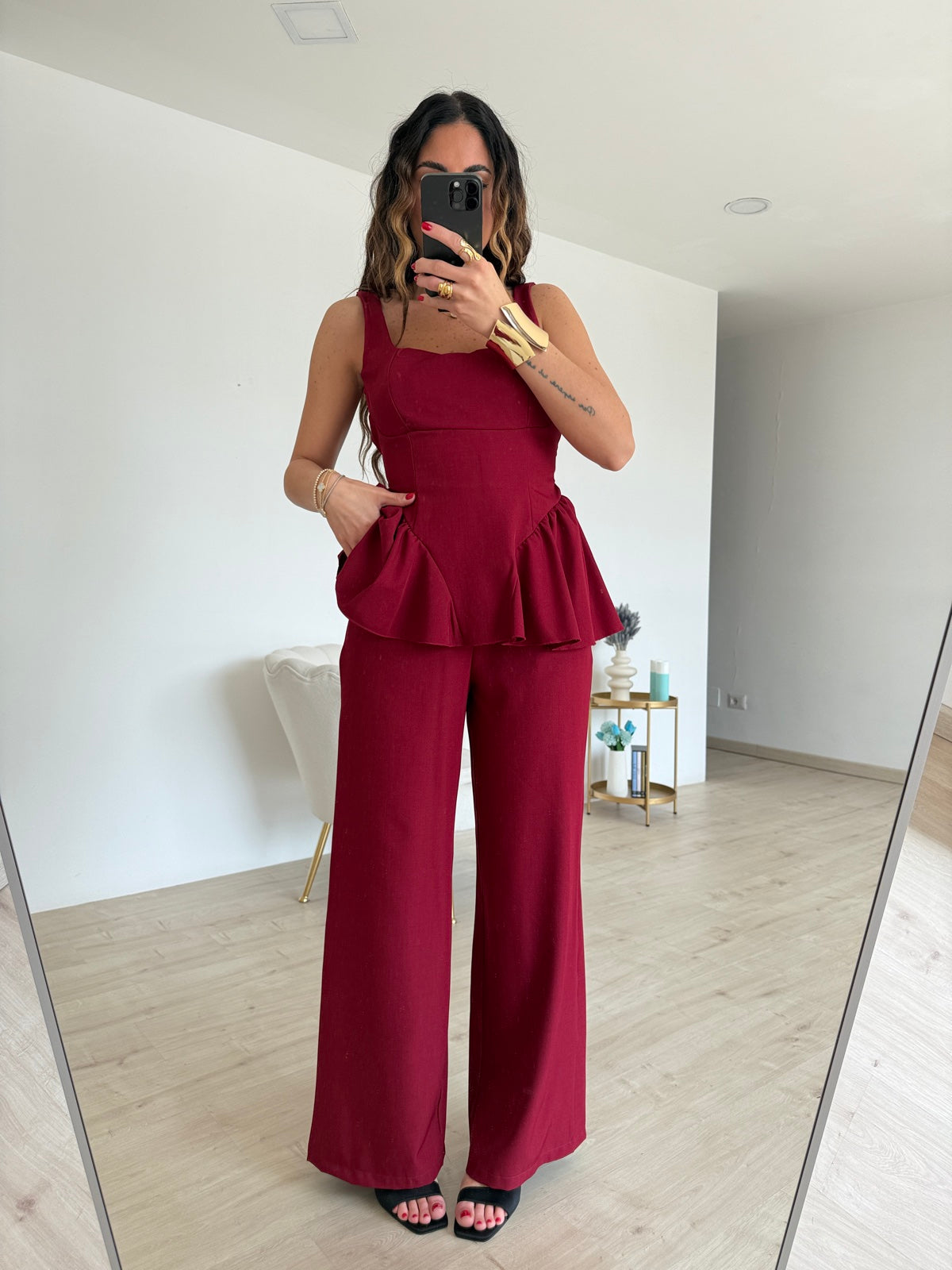 COORDINATO DERRIERE BORDEAUX