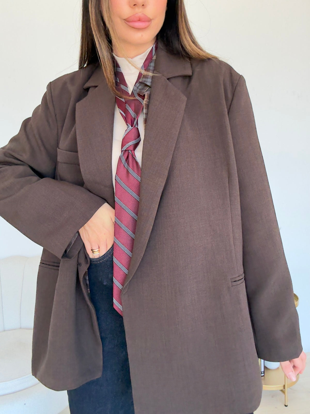 H4300-BLAZER ALICE CHOCO
