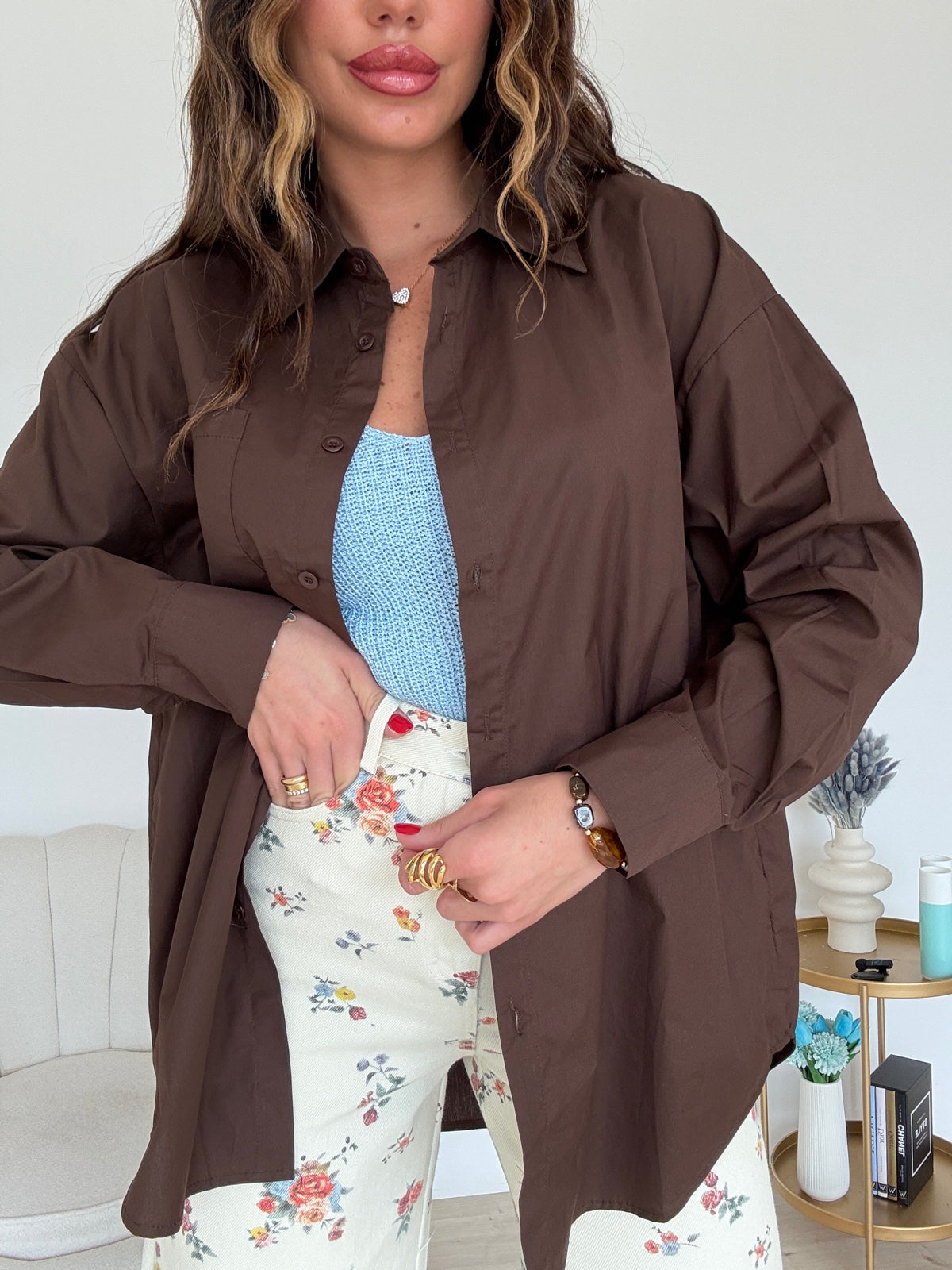 4551-CAMICIA CAN'T MISS CHOCO
