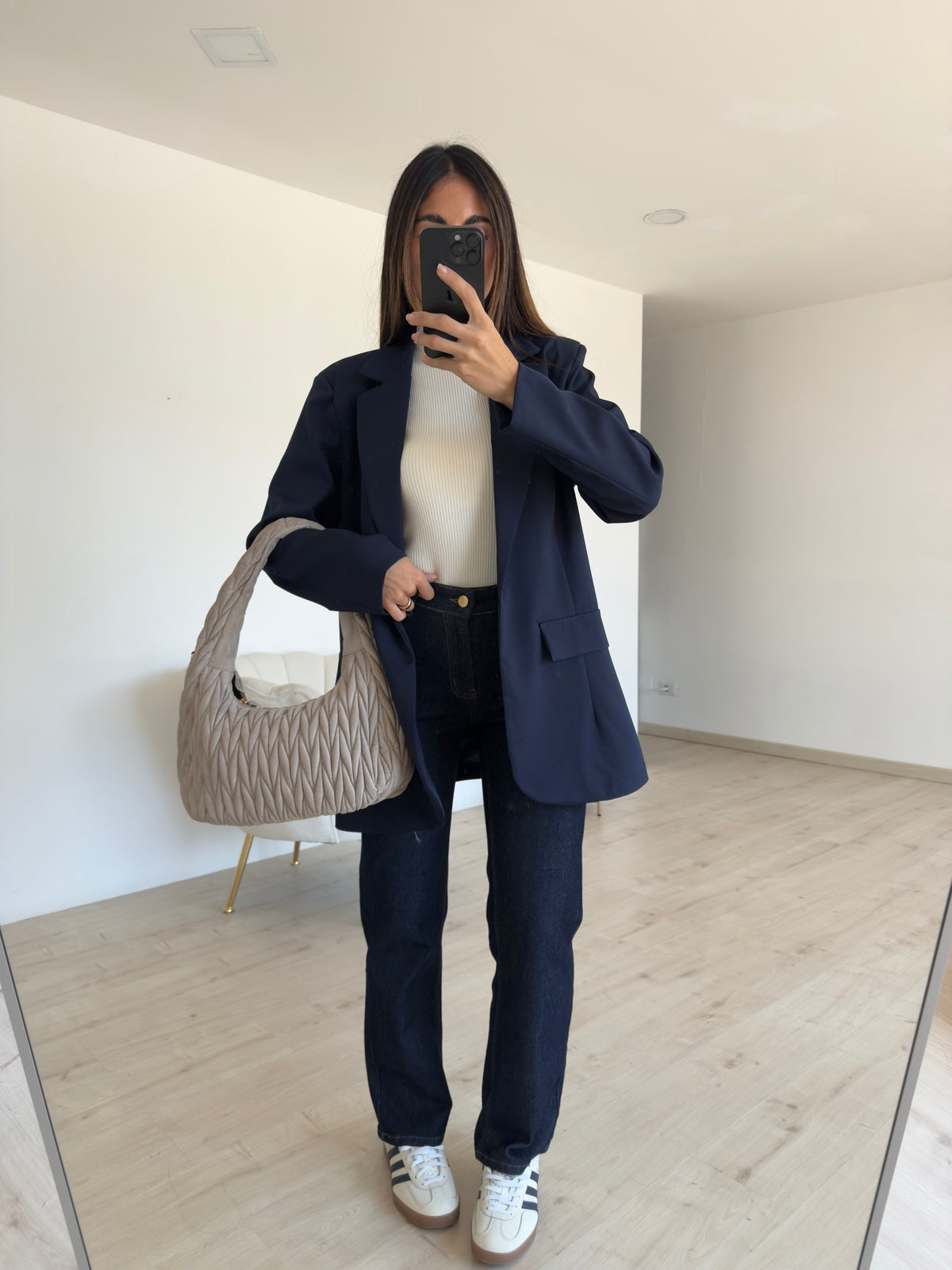 BLAZER OVERSIZE NAVY