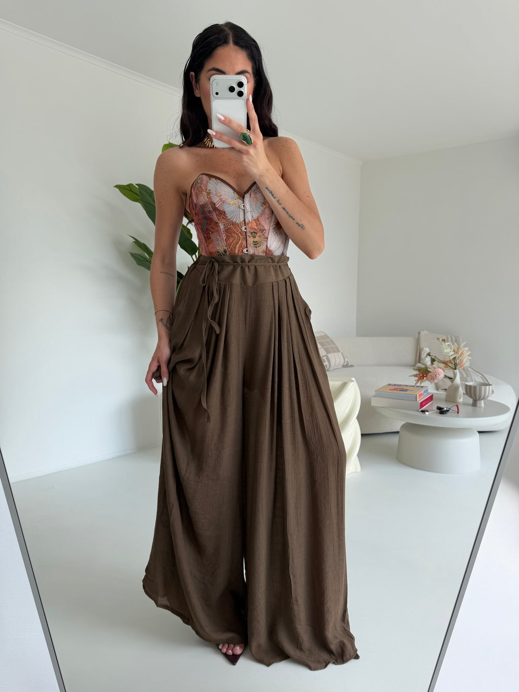 FMC266-1-PANTALONE OVERSIZE CHOCO