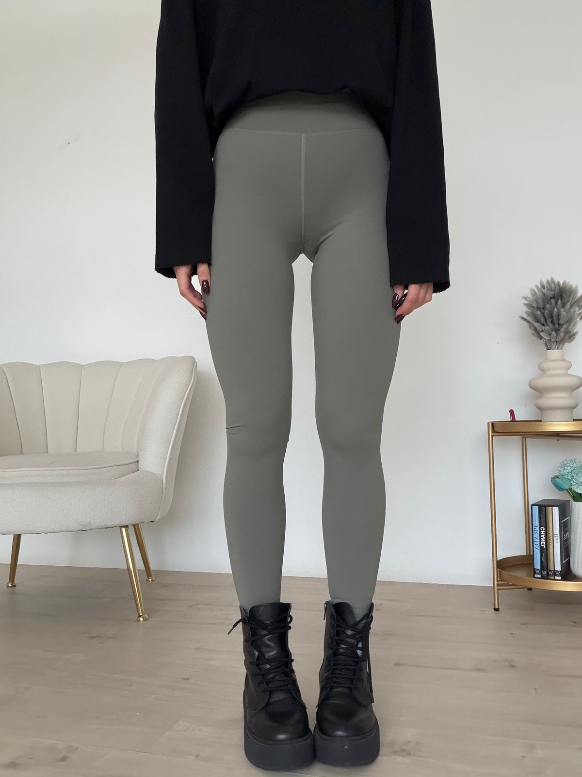 SHR603-LEGGINS MODELLANTE MILITARE