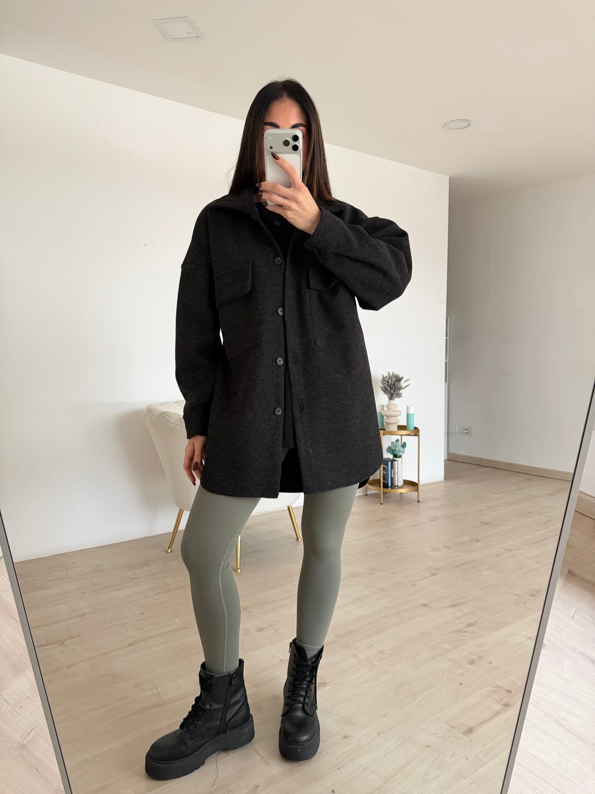 SHR603-LEGGINS MODELLANTE MILITARE