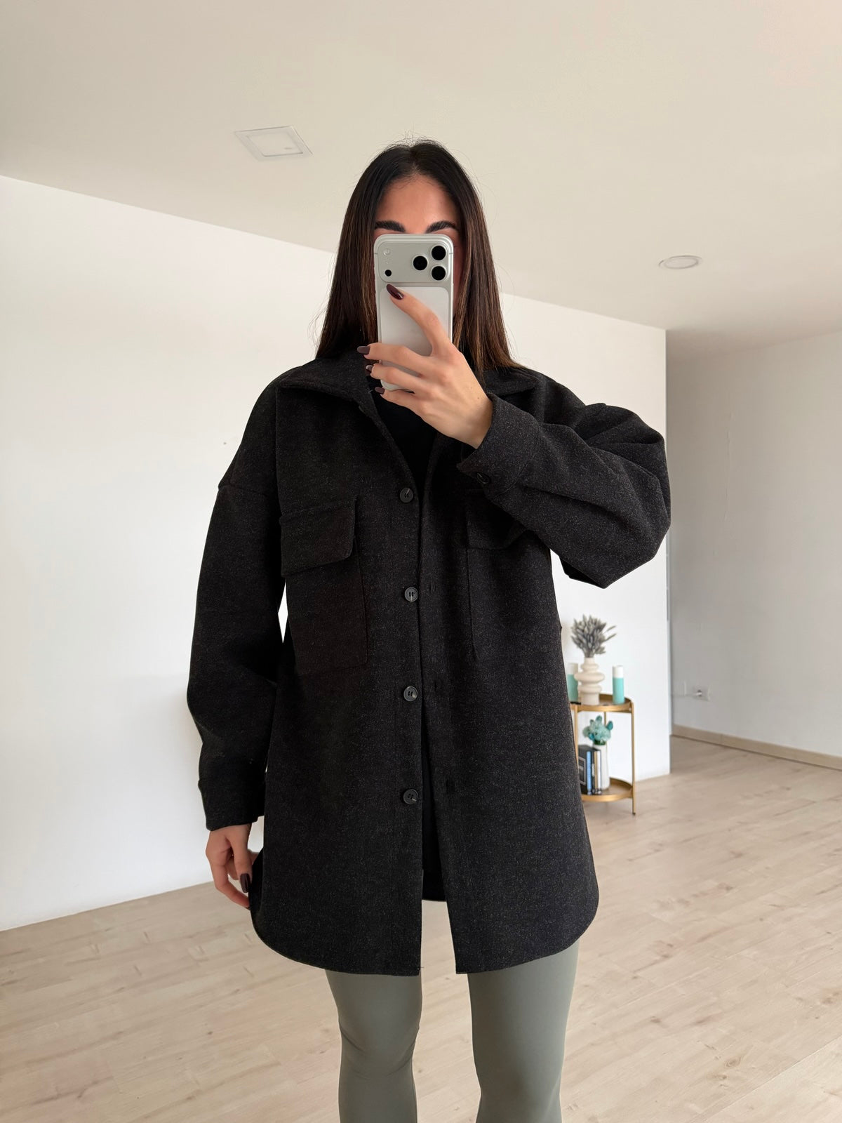 CAMICIA IN PANNO NERA