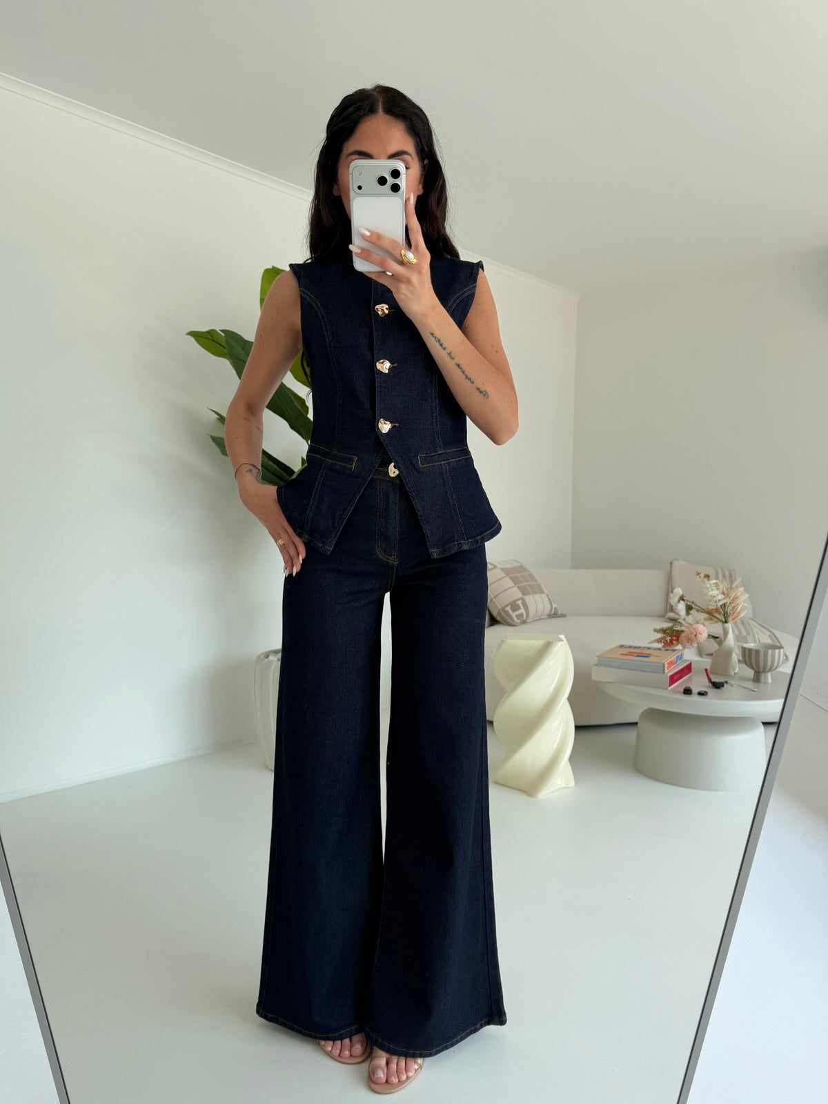 YX1086-1-COORDINATO COUNTRY DENIM