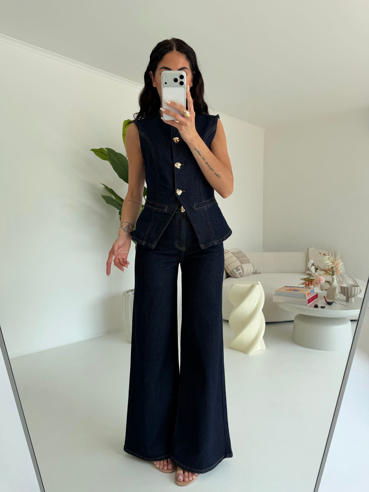 YX1086-1-COORDINATO COUNTRY DENIM