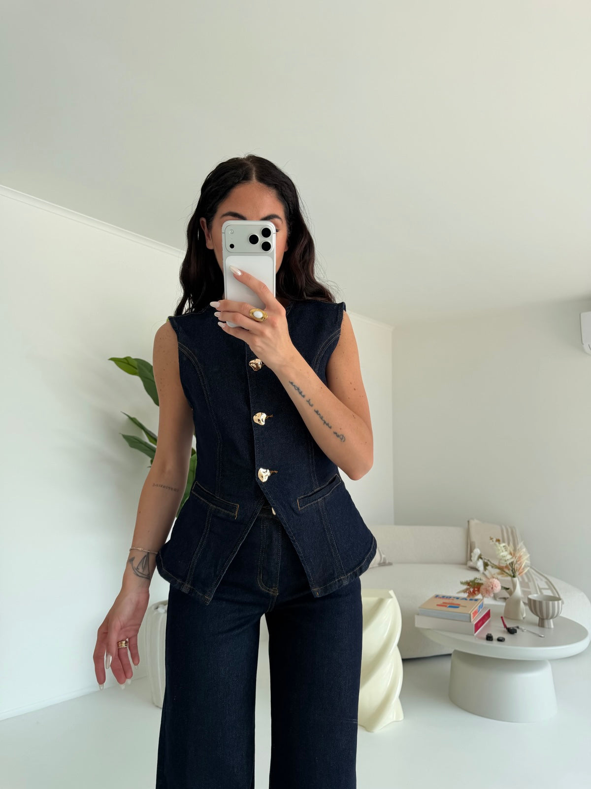 YX1086-1-COORDINATO COUNTRY DENIM