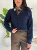 Y06090-CARDIGAN MELODY NAVY