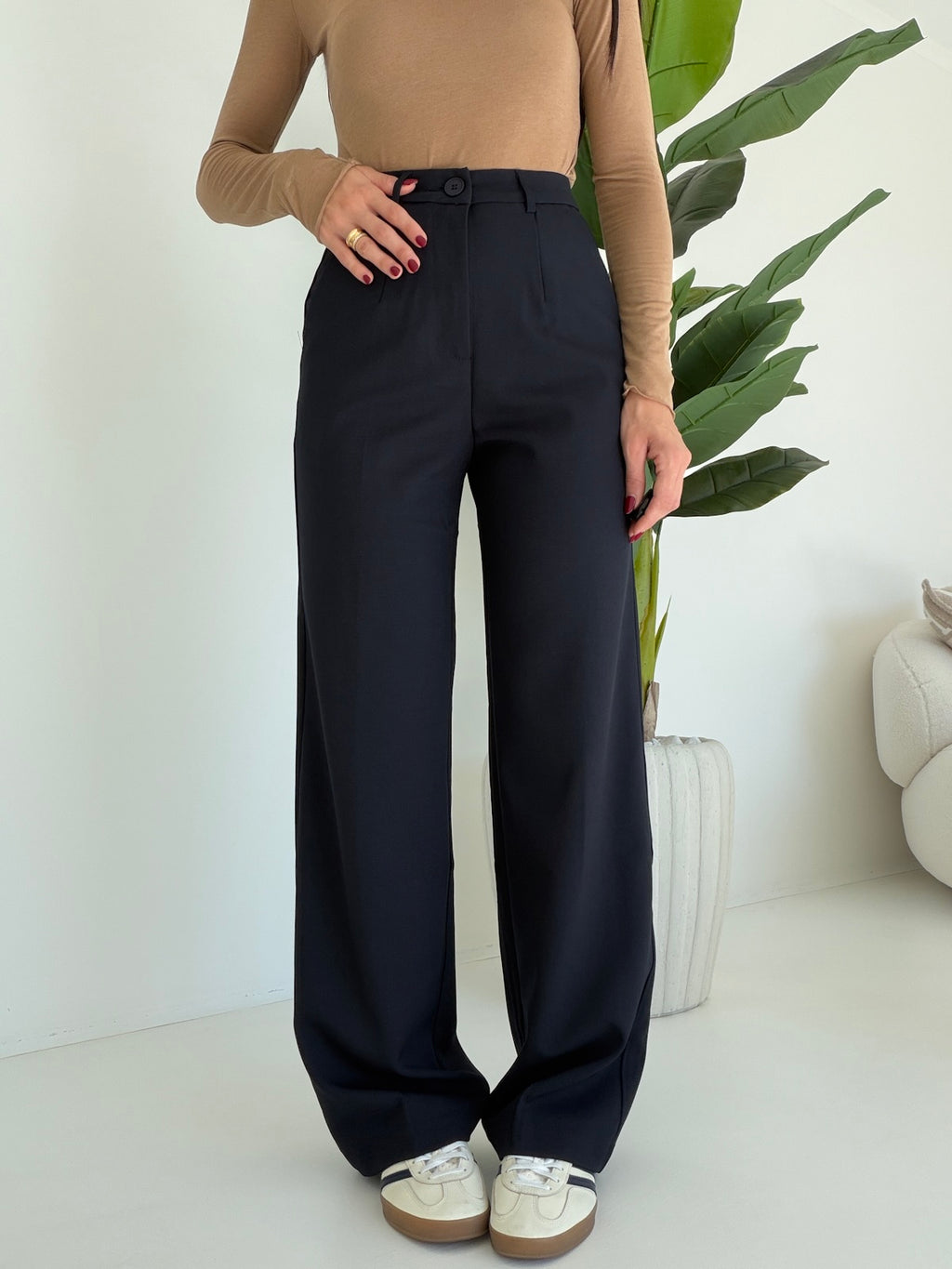 VS9002-3-PANTALONE PALAZZO BISTROT NAVY
