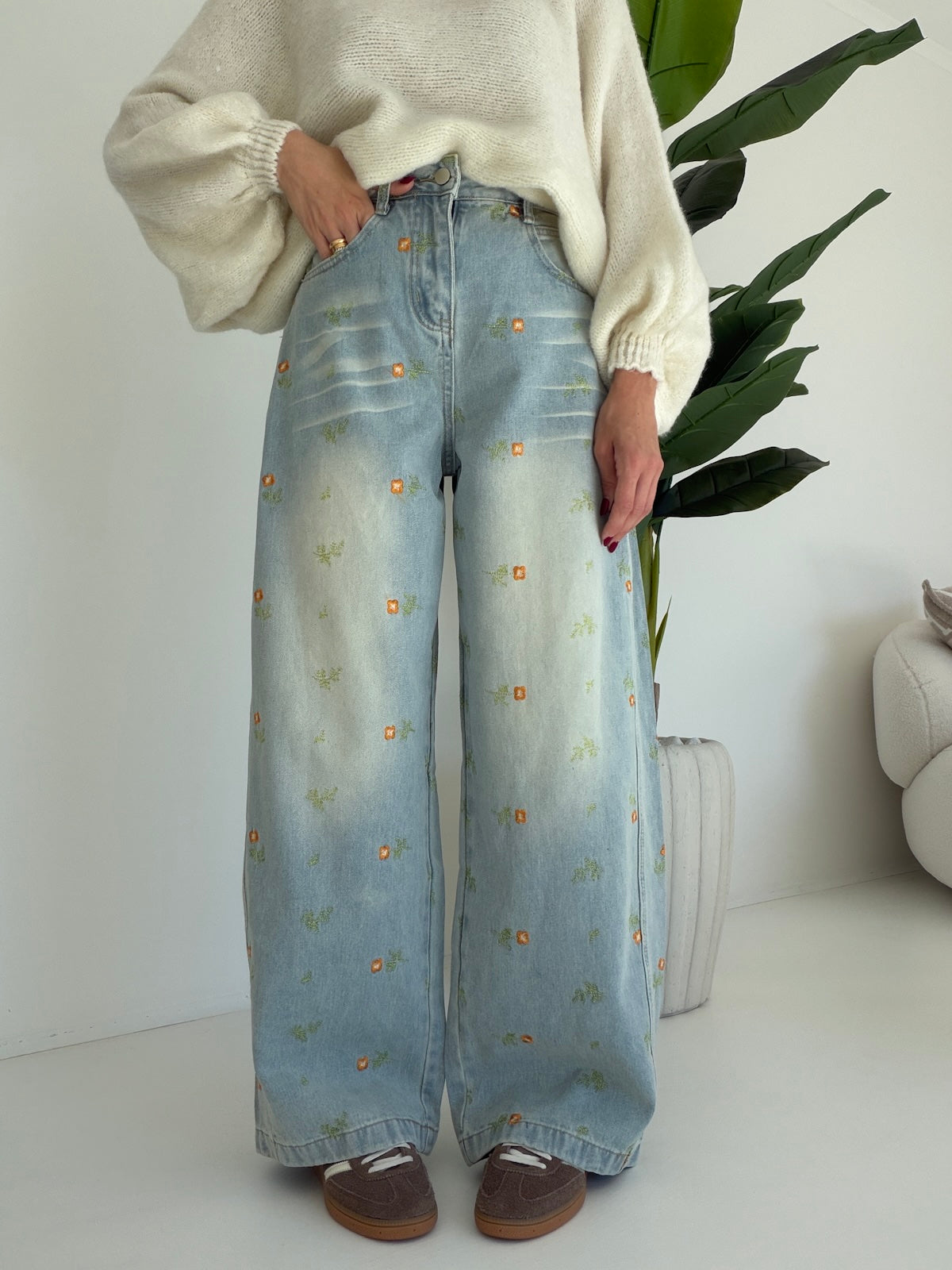 F8058-JEANS BAGGY  MARGHE