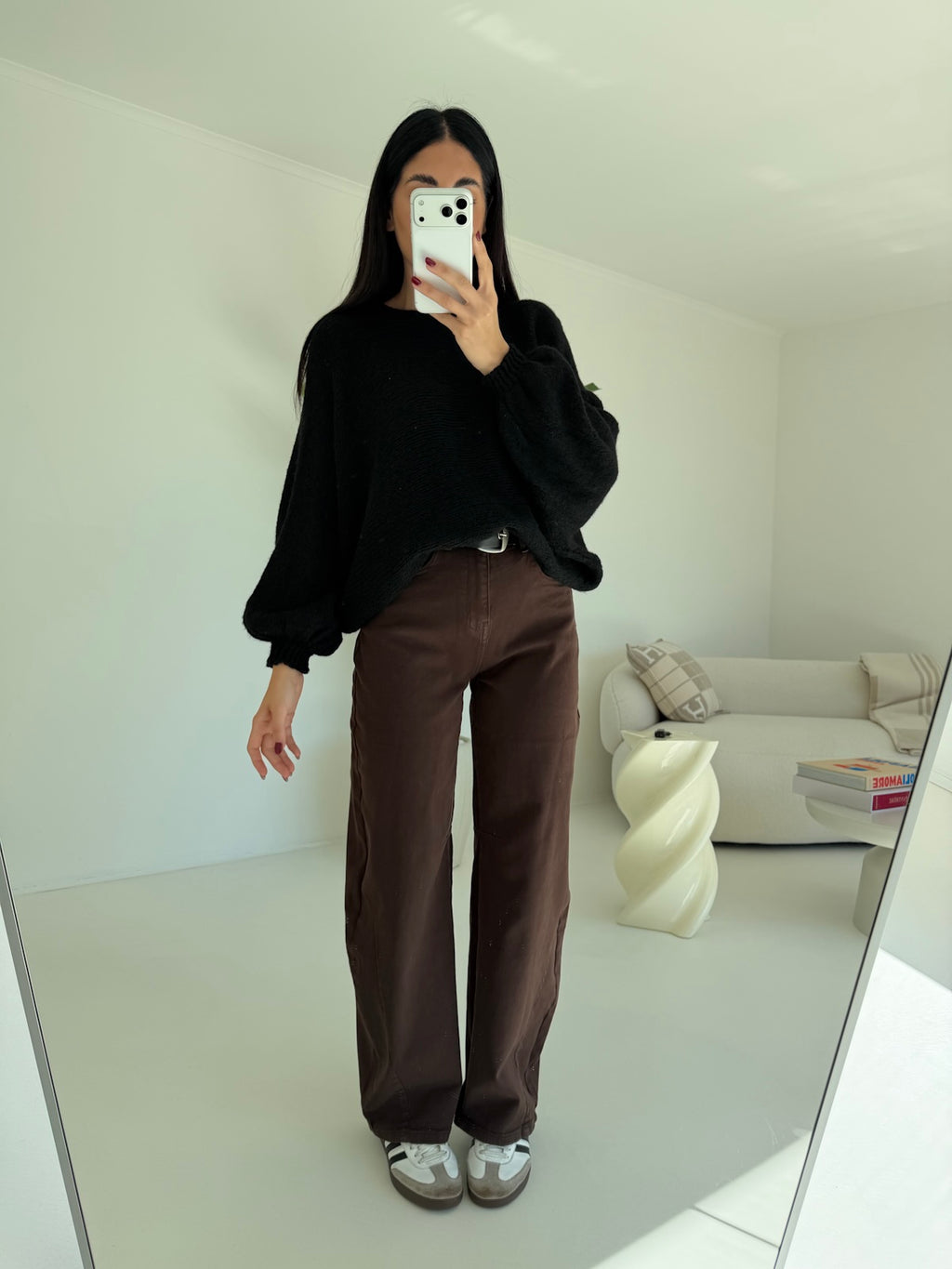 D033-40-JEANS BARREL + CINTURA CHOCO