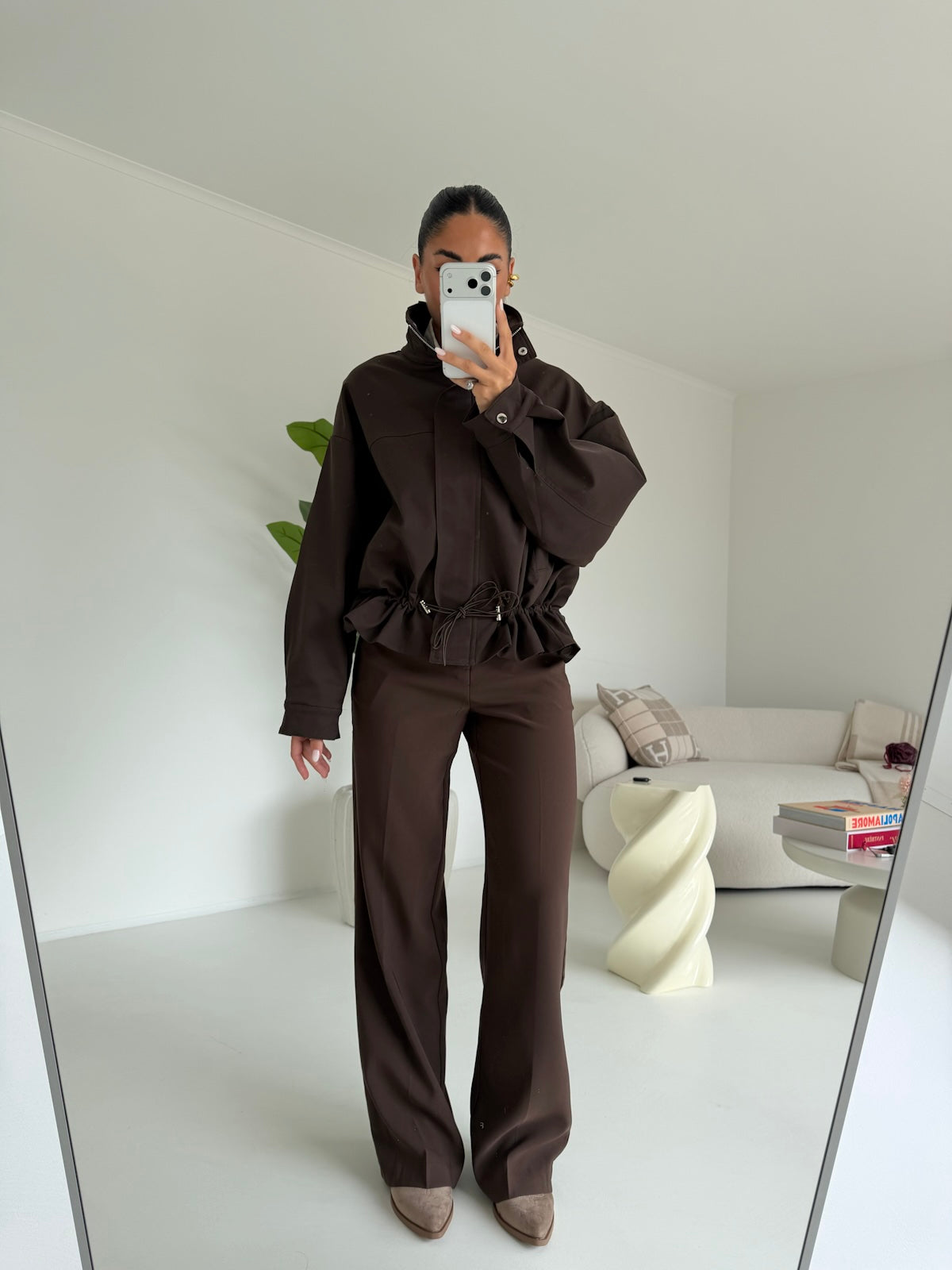 VS19186-26-PANTALONE FULL LENGHT CHOCO