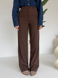 VS19186-26-PANTALONE FULL LENGHT CHOCO