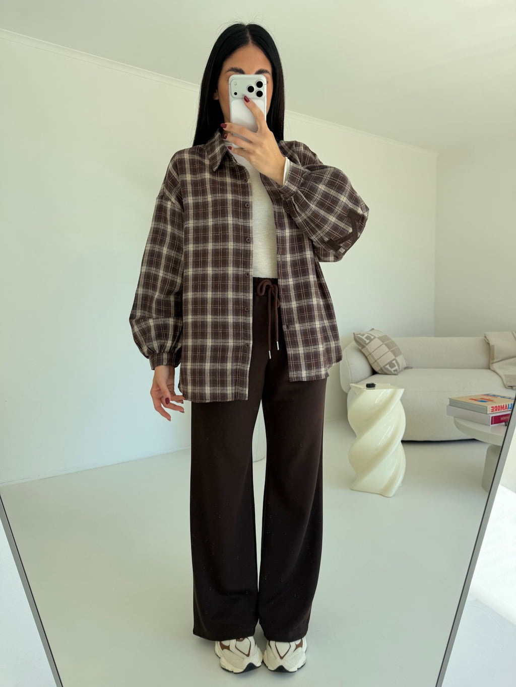 R7503-CAMICIA NEW YORK CHOCO