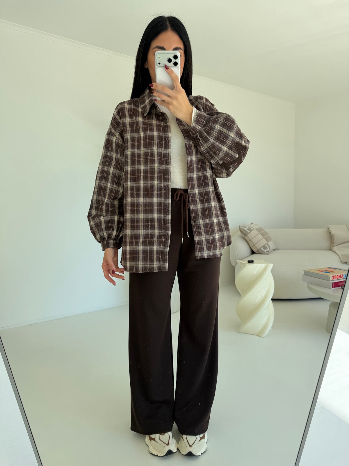 R7503-CAMICIA NEW YORK CHOCO