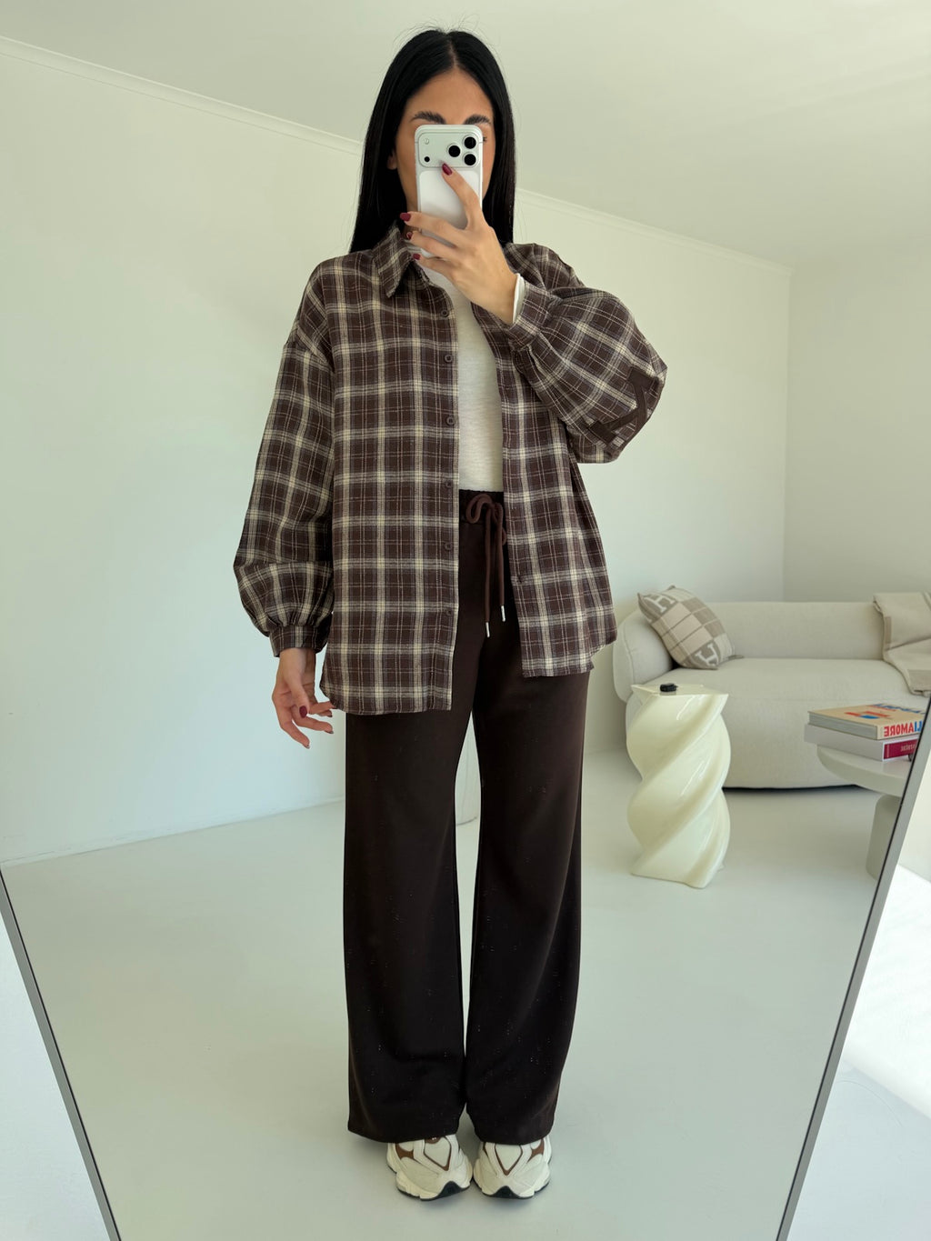 R7503-CAMICIA NEW YORK CHOCO