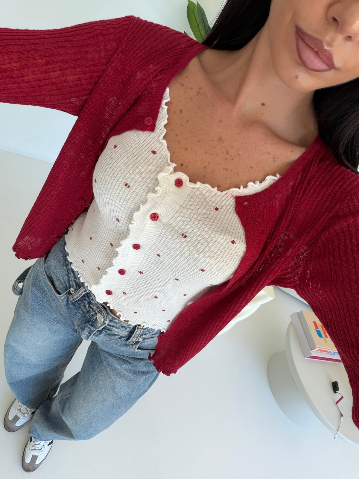M036-TWINSET POIS CHERRY