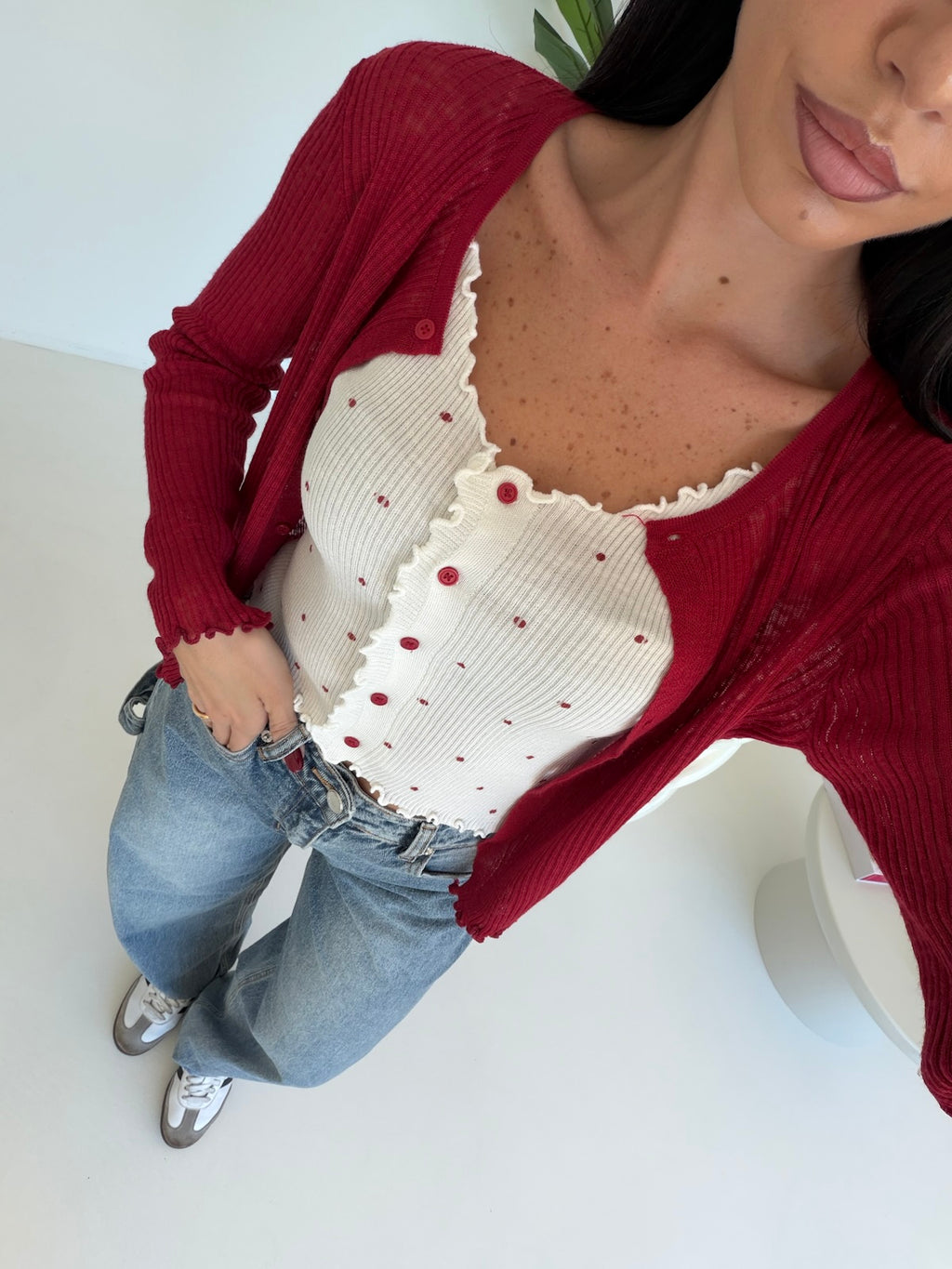M036-TWINSET POIS CHERRY
