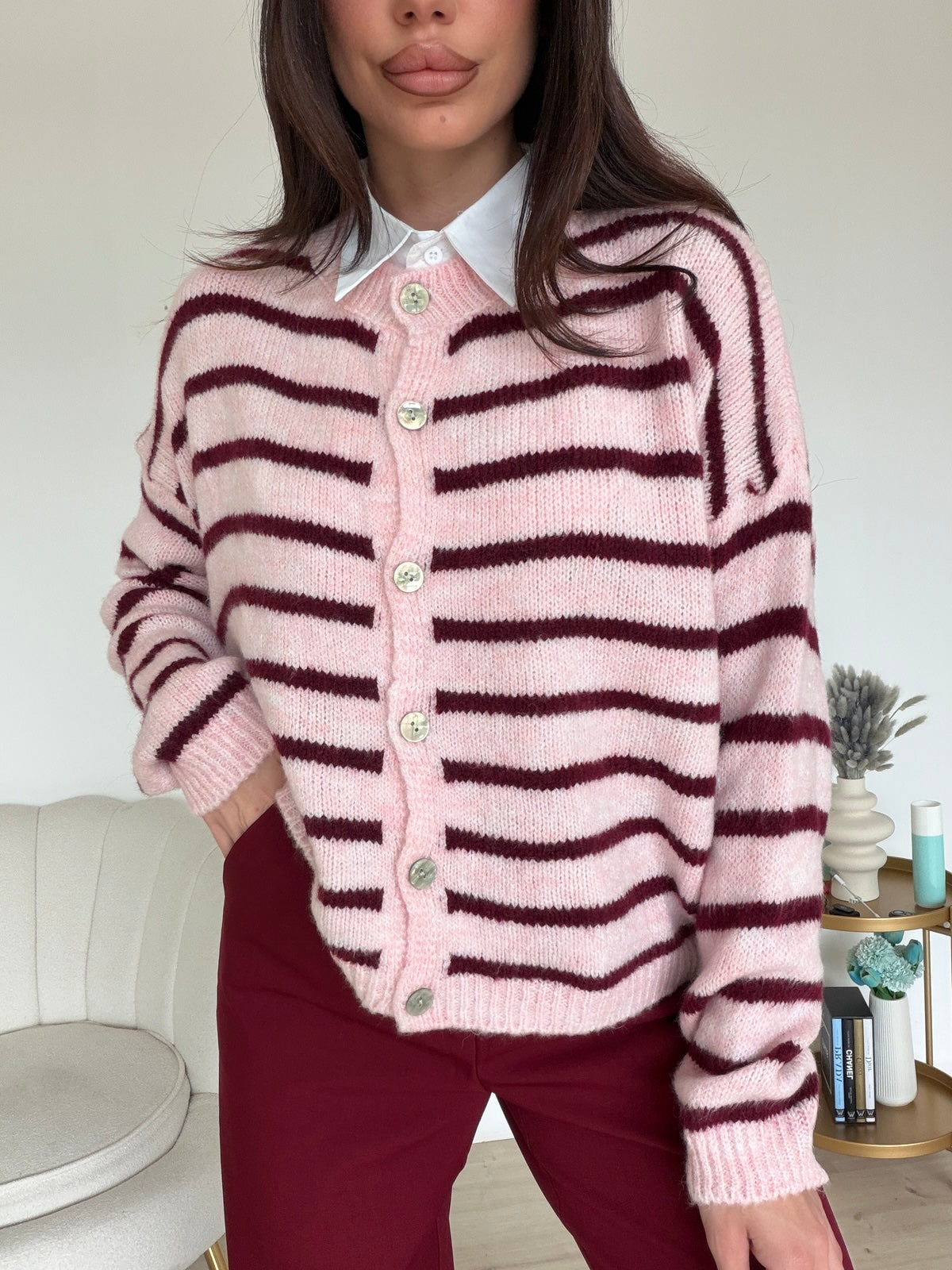 CARDIGAN LIVERPOOL PINK
