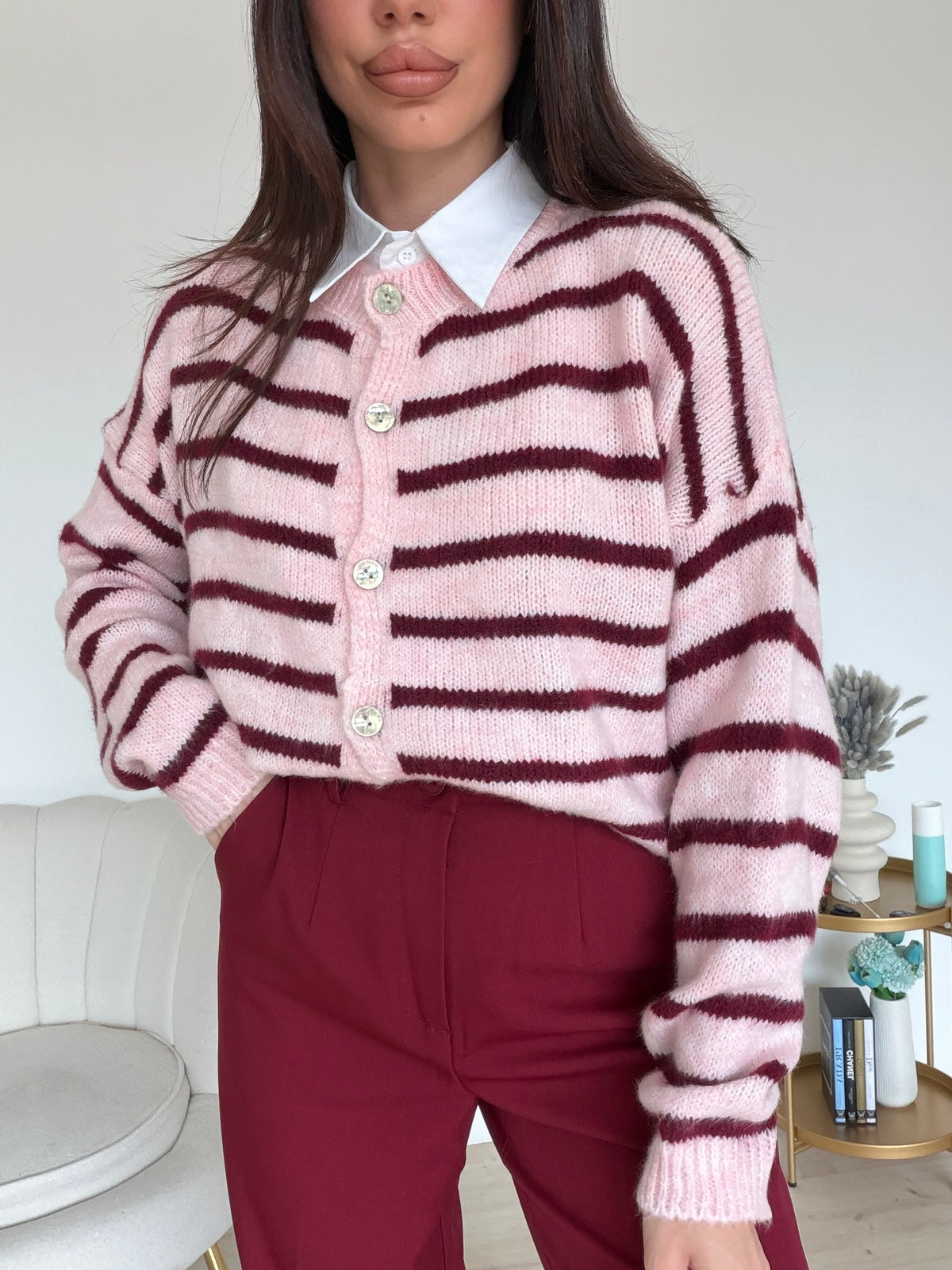 CARDIGAN LIVERPOOL PINK