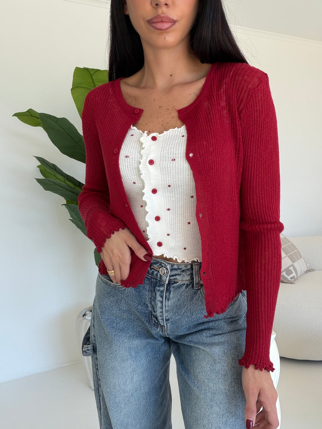 M036-TWINSET POIS CHERRY