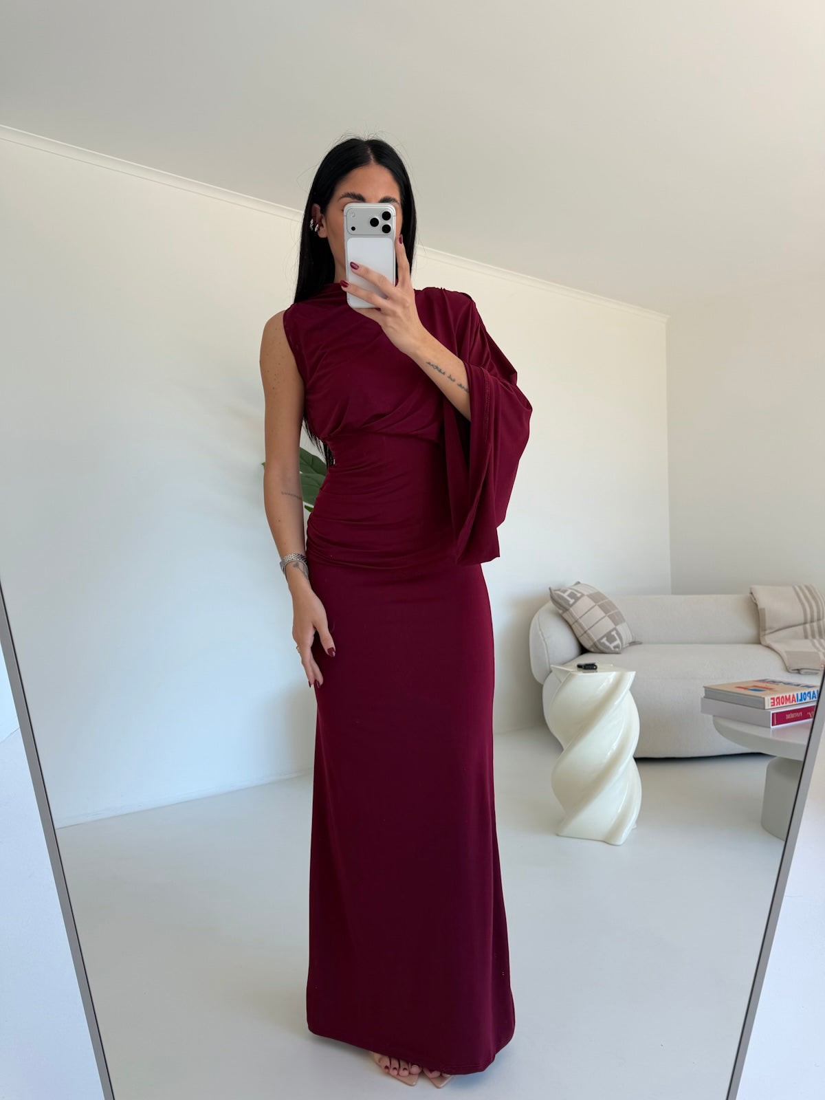 ABITO LONGUETTE SORAYA BORDEAUX