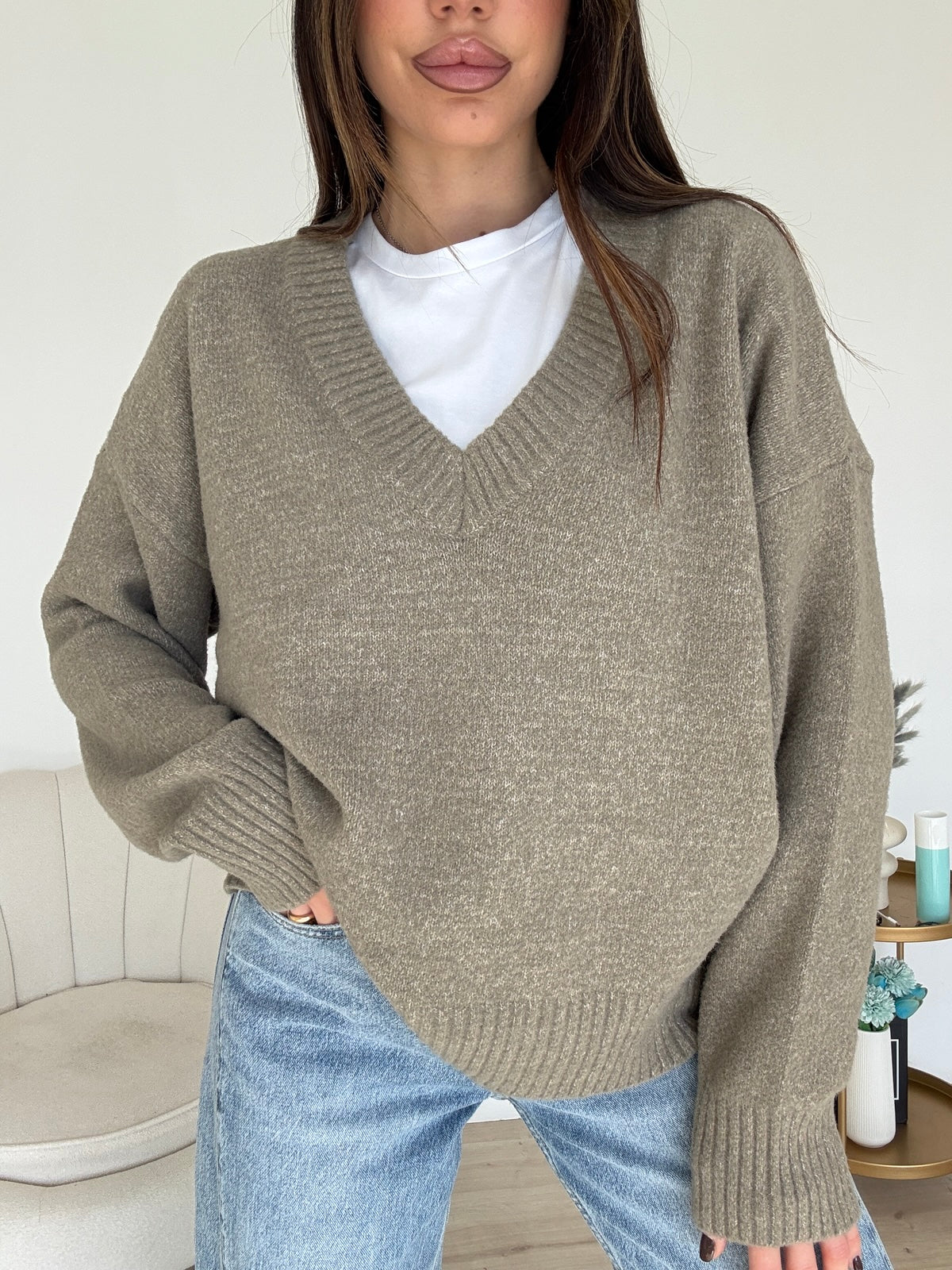 AQ63784-PULL FLUFFY TAUPE