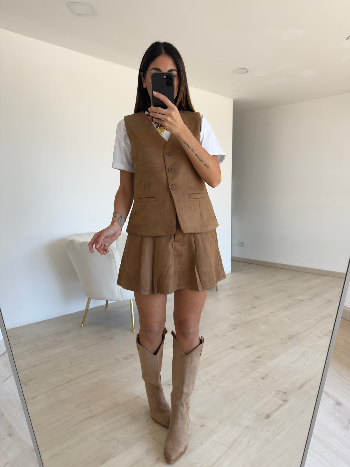 PHOEBE-STIVALE IN ECO CAMOSCIO