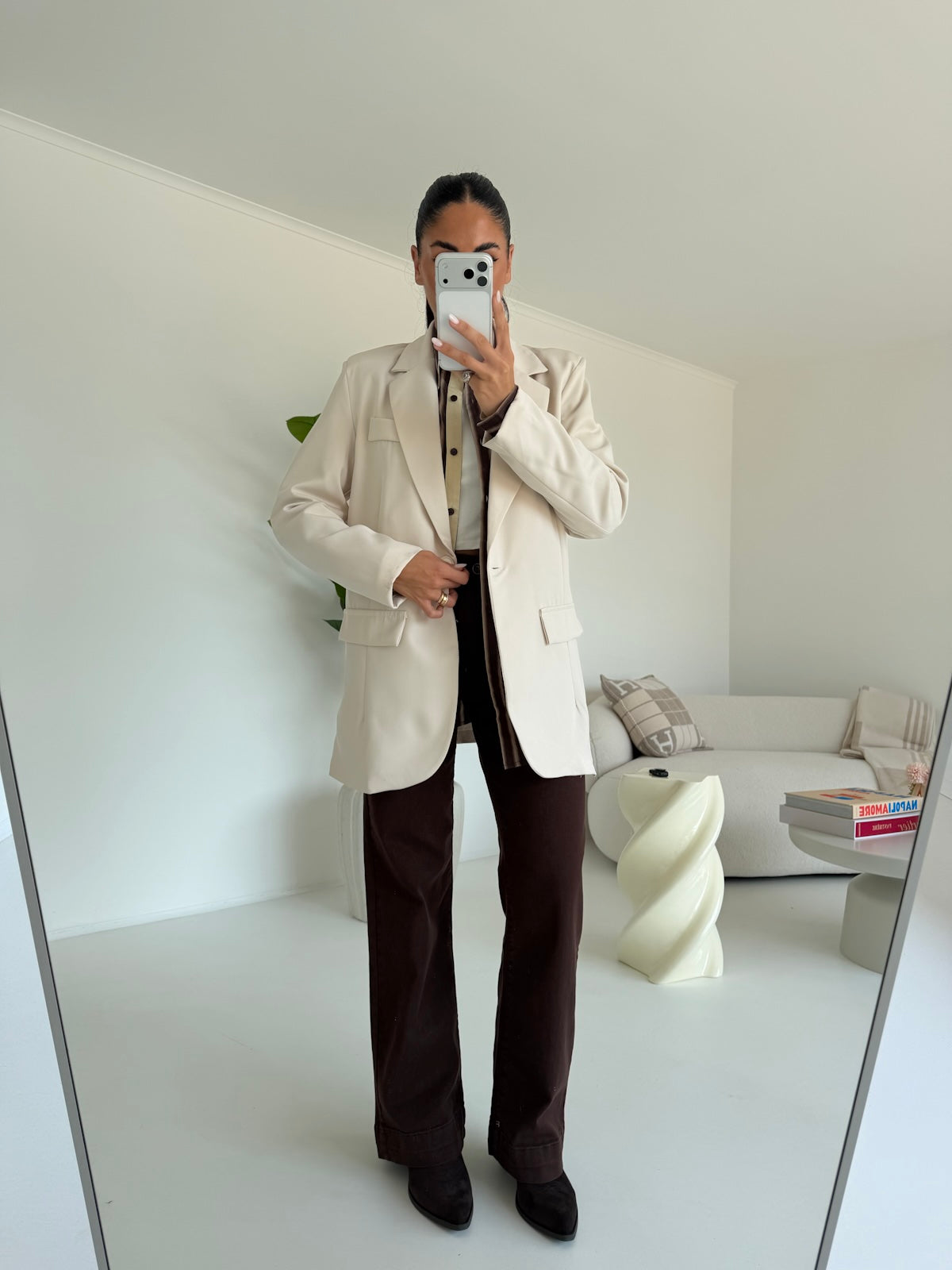 MG-1295-JEANS GAMBA DRITTA SUNDAY CHOCO