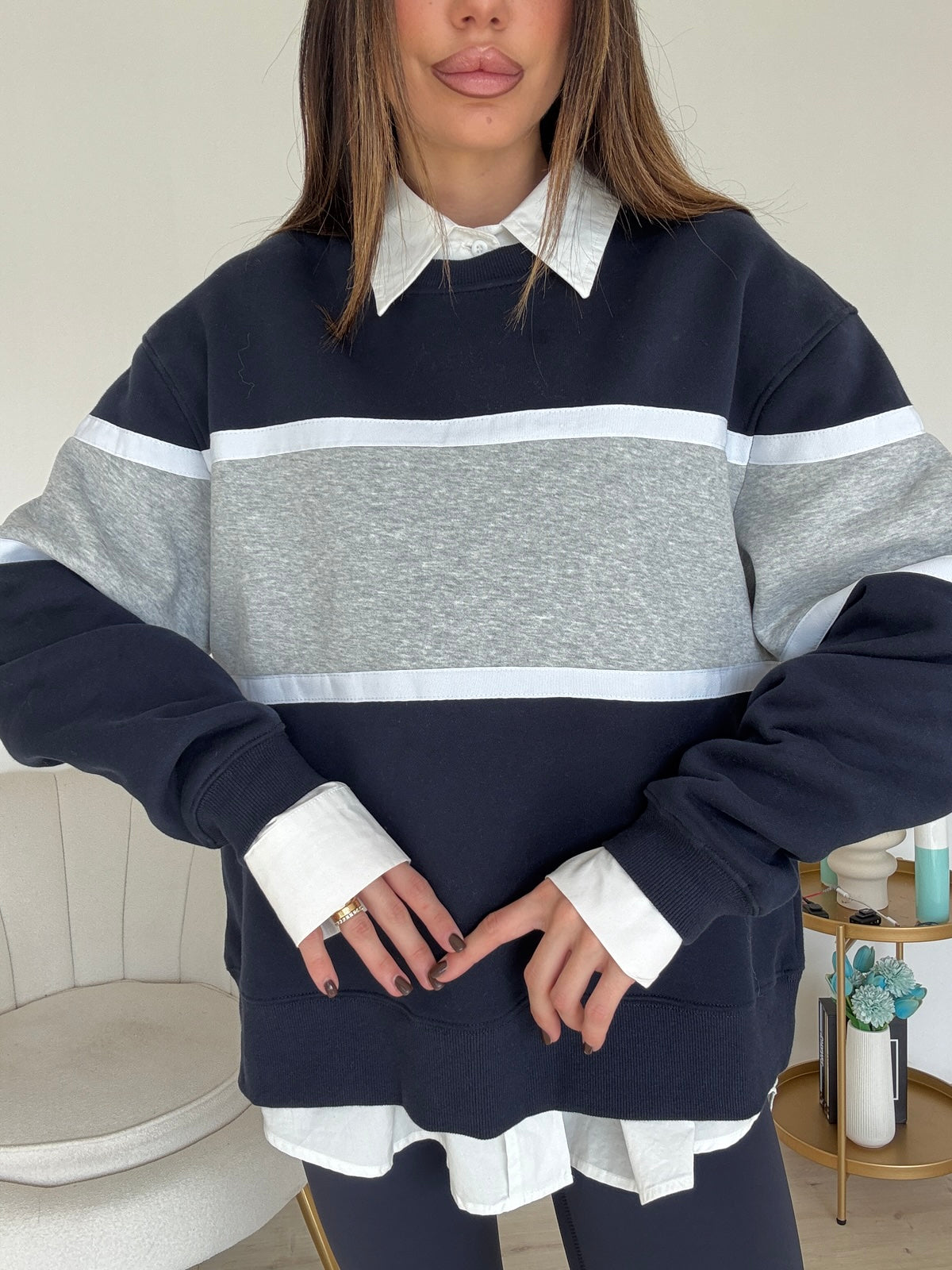 43058-FELPA CINZIA NAVY