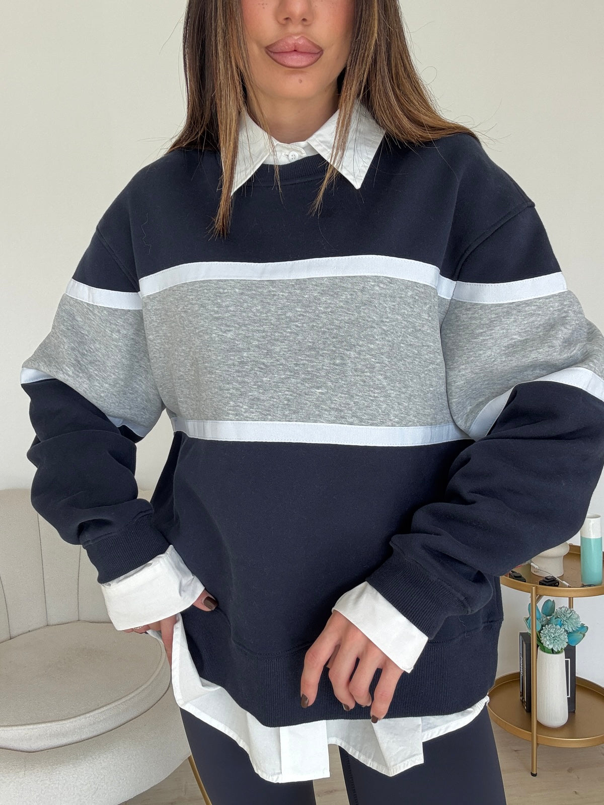 43058-FELPA CINZIA NAVY