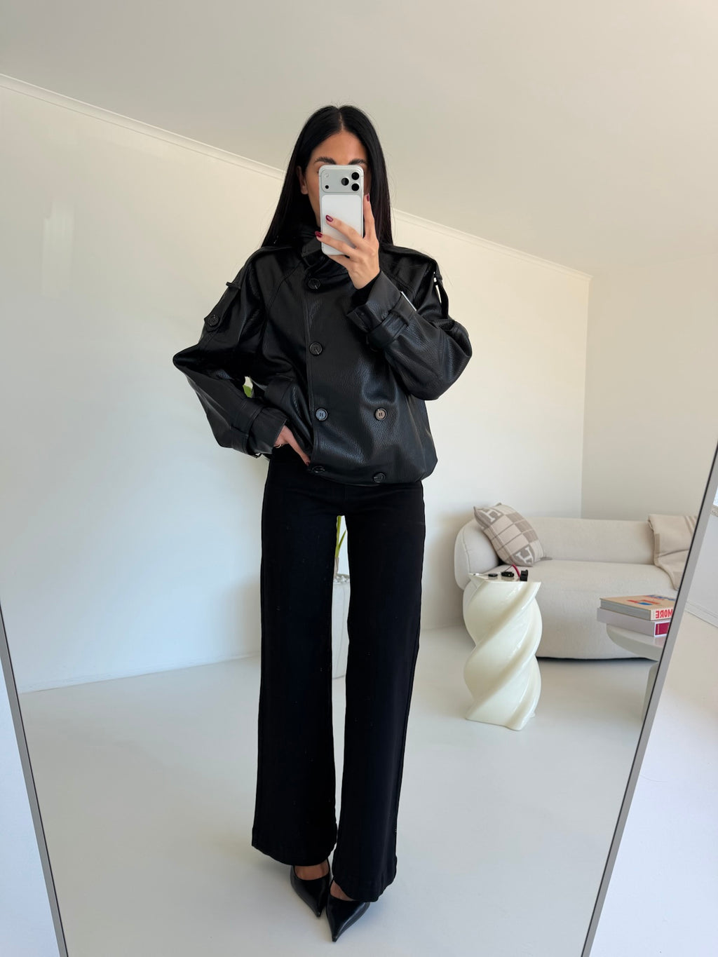 MG-1370 JEANS BOTTONI ORO NERO